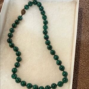 Elegant Green Beaded Necklace